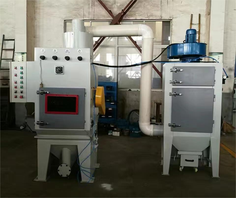 阿勒泰中小型零件履带式自动喷砂机高效清洁省时省力