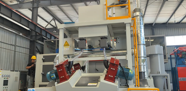 阿勒泰板材除锈强化,通过式抛丸机应用案例