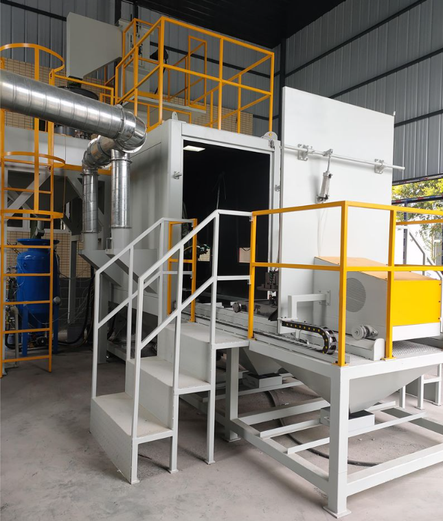 阿勒泰全自动喷砂机 实现无人化高效生产