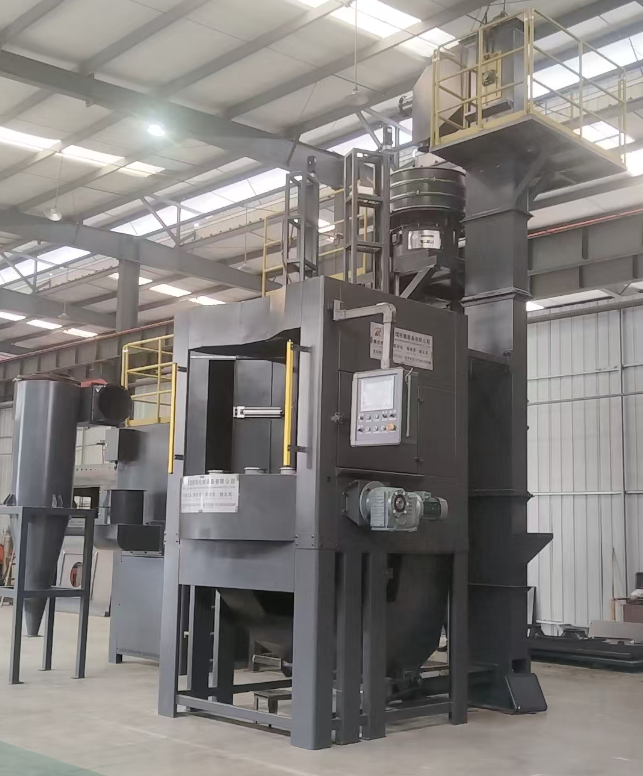 阿勒泰转盘式喷砂机 提升圆形工件处理效率