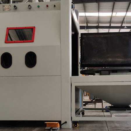 阿勒泰无尘喷砂机半自动模具喷砂机